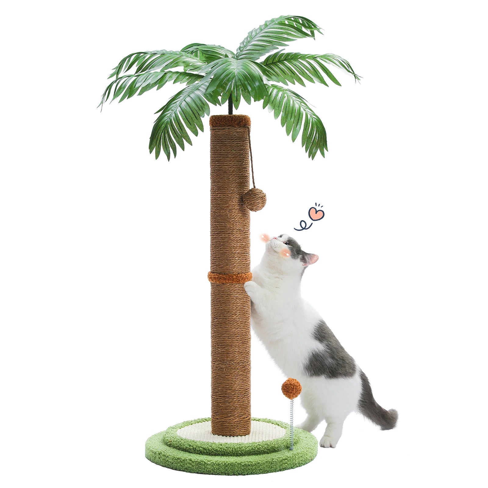 Tall Cat Scratching Post with Spring Ball