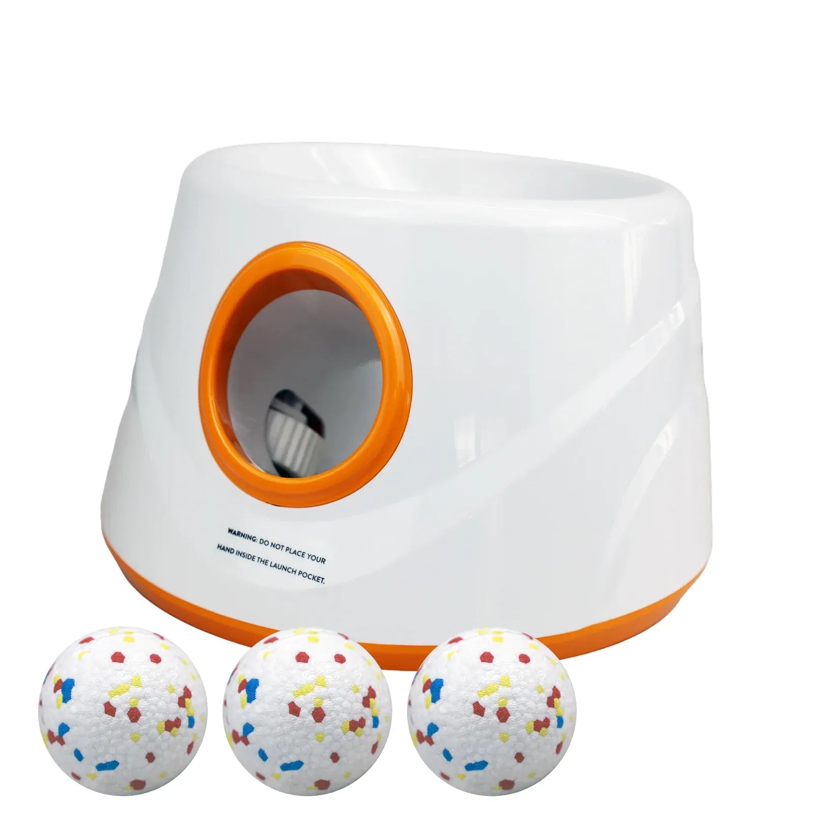 TechnuPet Smart Dog Toys 3 Ball / orange / CHINA Automatic Dog Ball Launcher