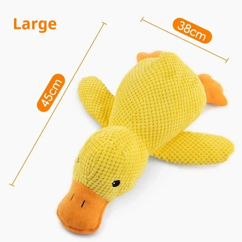 TechnuPet Dog Toys Big Duck Bite-Resistant Plush Duck Dog Toy