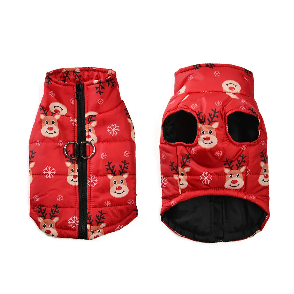 TechnuPet Dog Christmas Outfit 05 / 3XL Christmas Party Dog Coat with Windproof Design