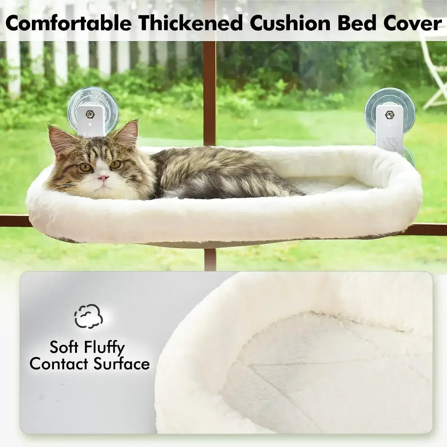 TechnuPet Cat Hammock Cordless Window Cat Hammock