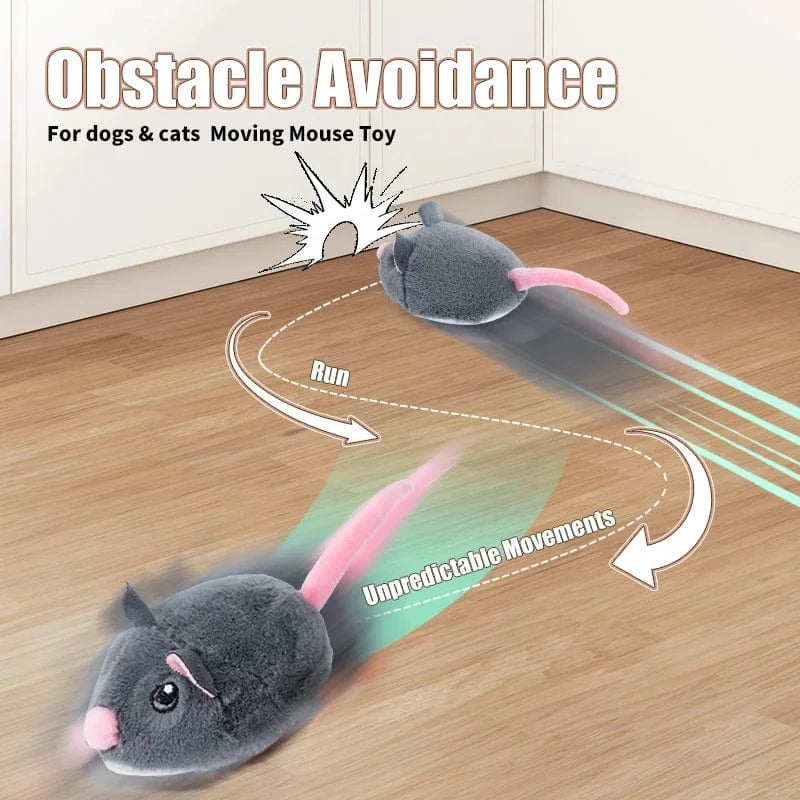 TechnuPet Smart Cat Toys Fast-Moving Electric Plush Mouse