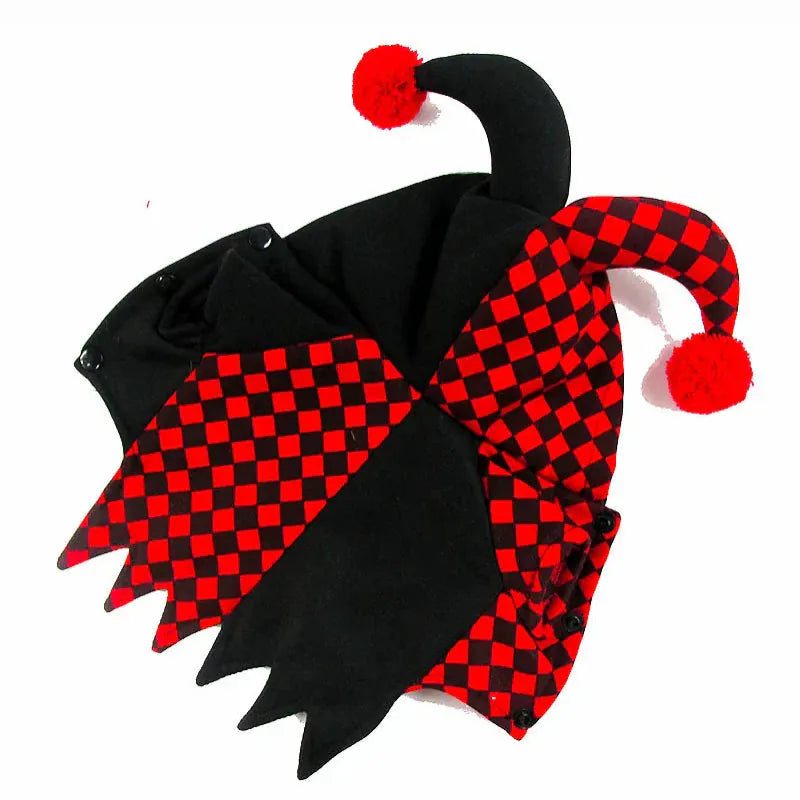 TechnuPet Pet Clothing Halloween Clown Pet Costume for Dogs and Cats