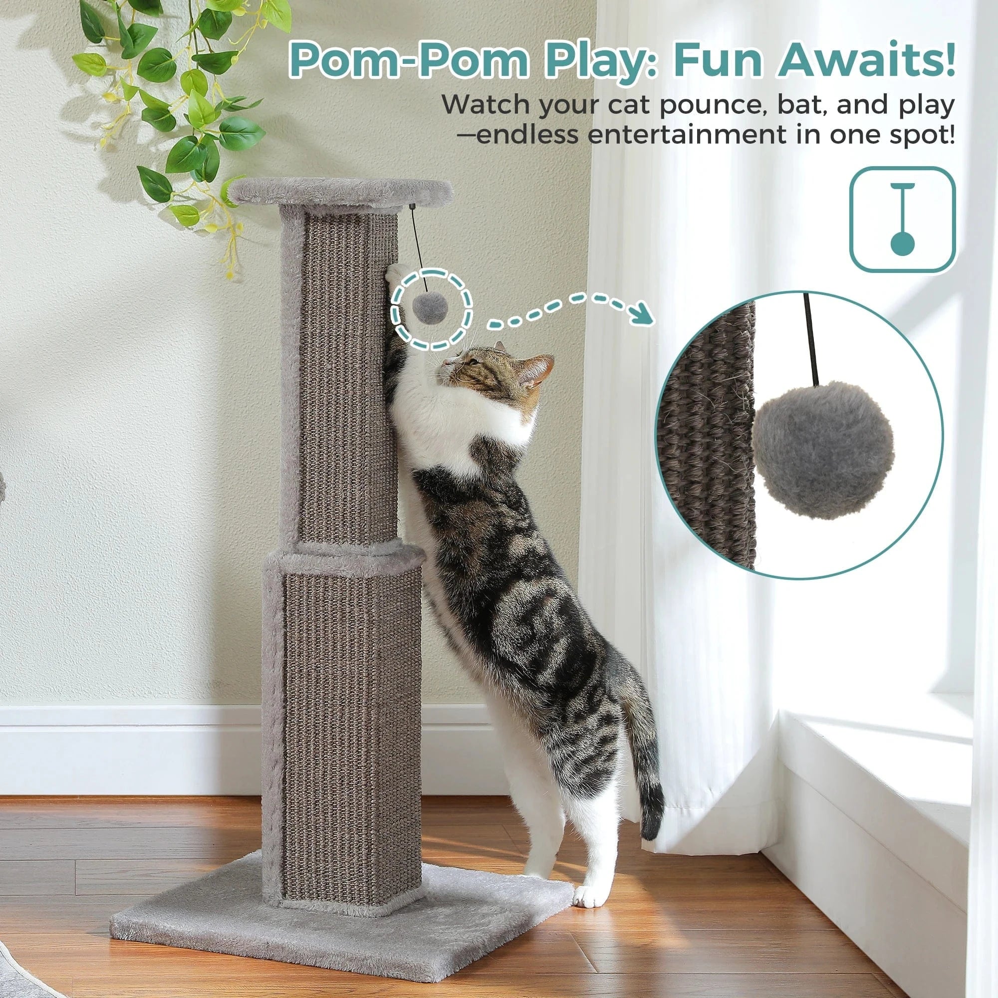 TechnuPet Cat Scratching Post Large Cat Scratching Post