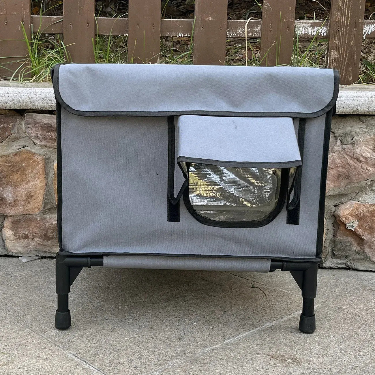 TechnuPet Cat Houses Grey / S( 43X33CM) / US Outdoor Heated Cat House