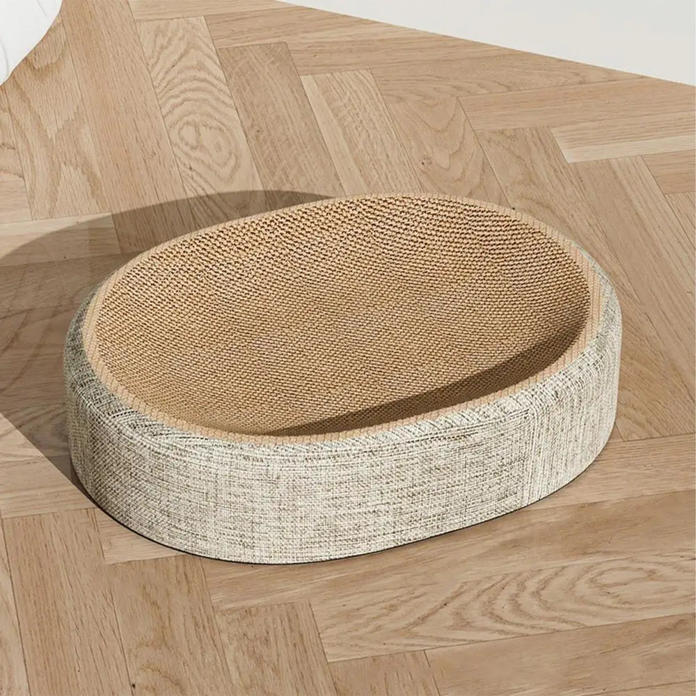 TechnuPet Cat Bed As Show Oval Sisal Cat Scratch Bed