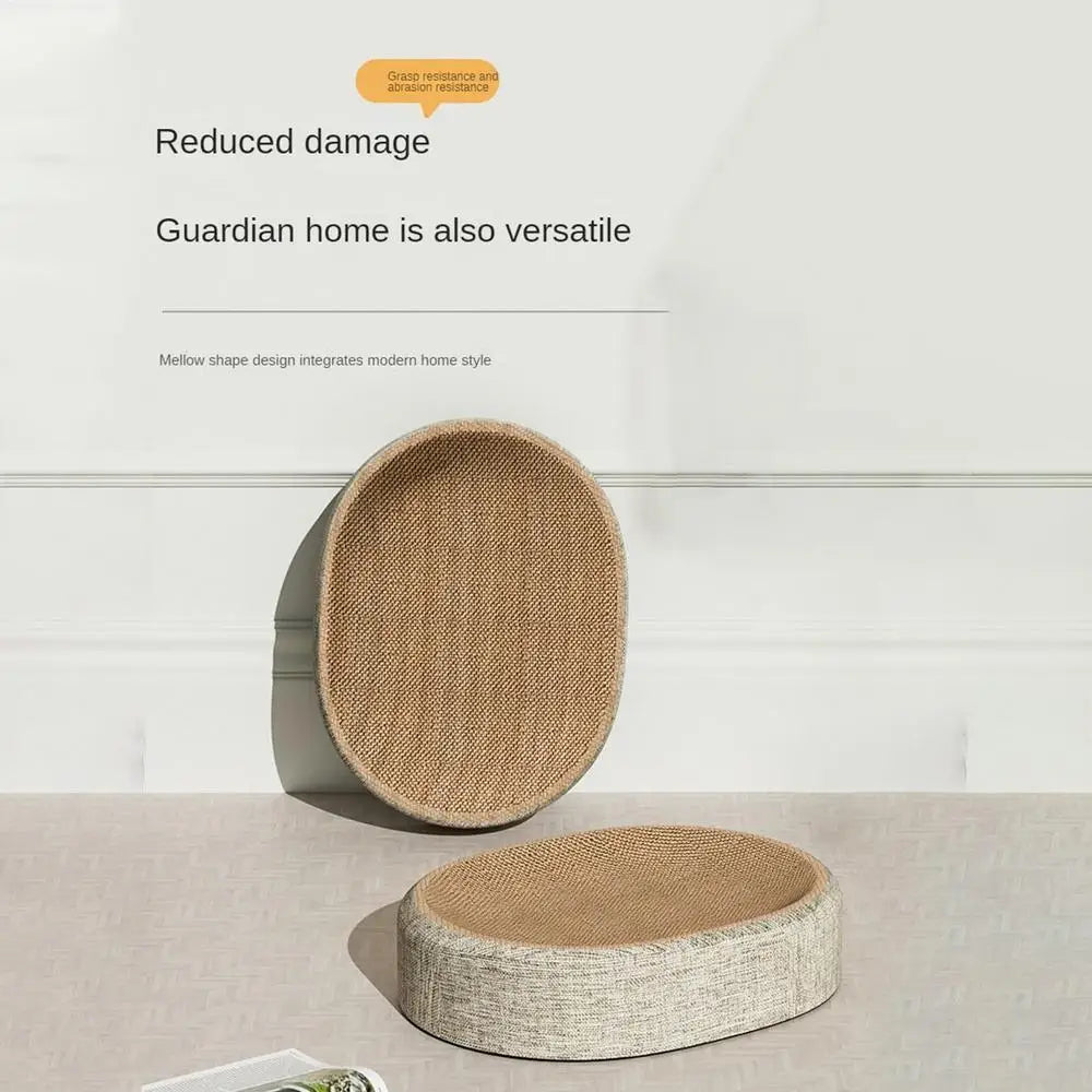 TechnuPet Cat Bed As Show Oval Sisal Cat Scratch Bed