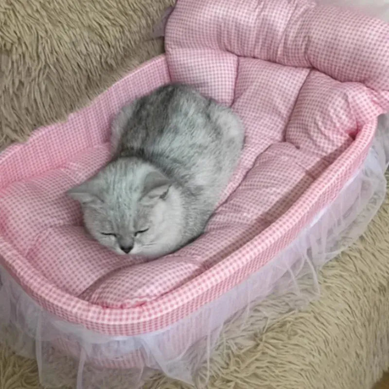 TechnuPet Cat Bed Princess Cat Sofa Bed