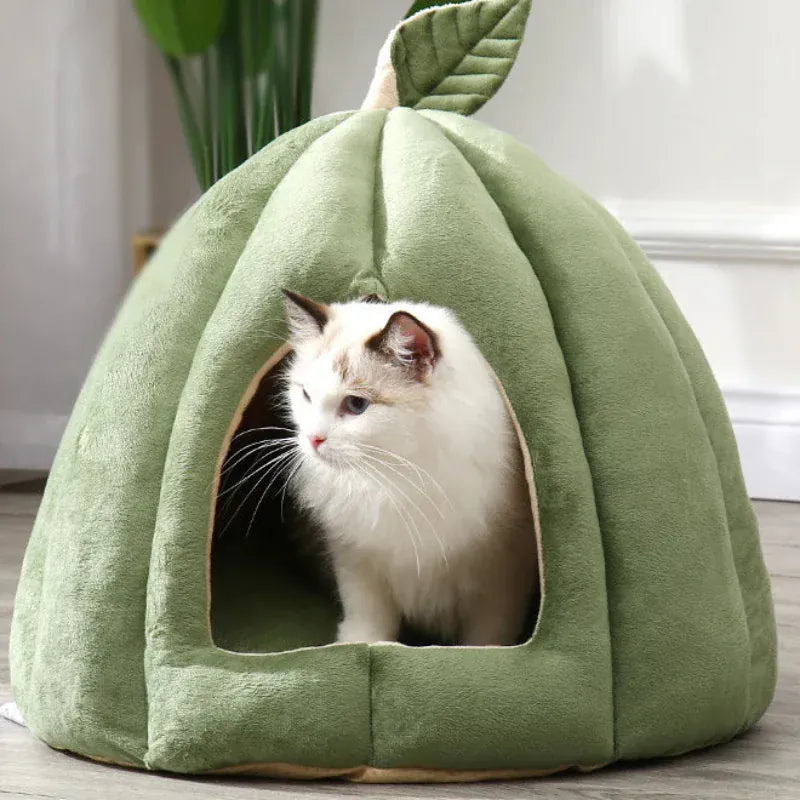 TechnuPet Cat Bed Pumpkin Warm Cat Bed