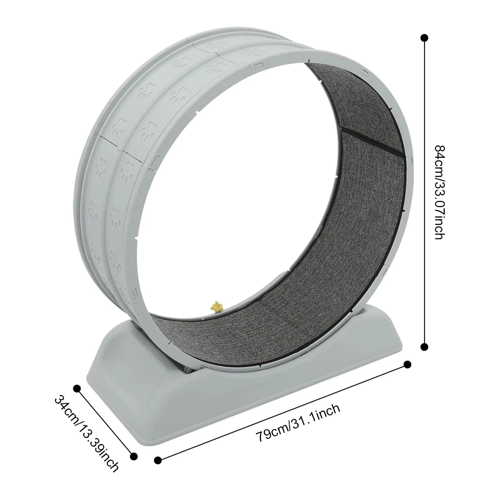 TechnuPet Smart Cat Toys Gray / GERMANY Silent Cat Running Wheel Treadmill