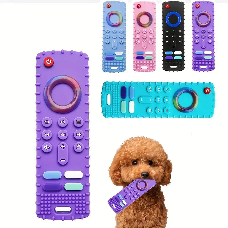TechnuPet Dog Toys Silicone Remote Dog Teether