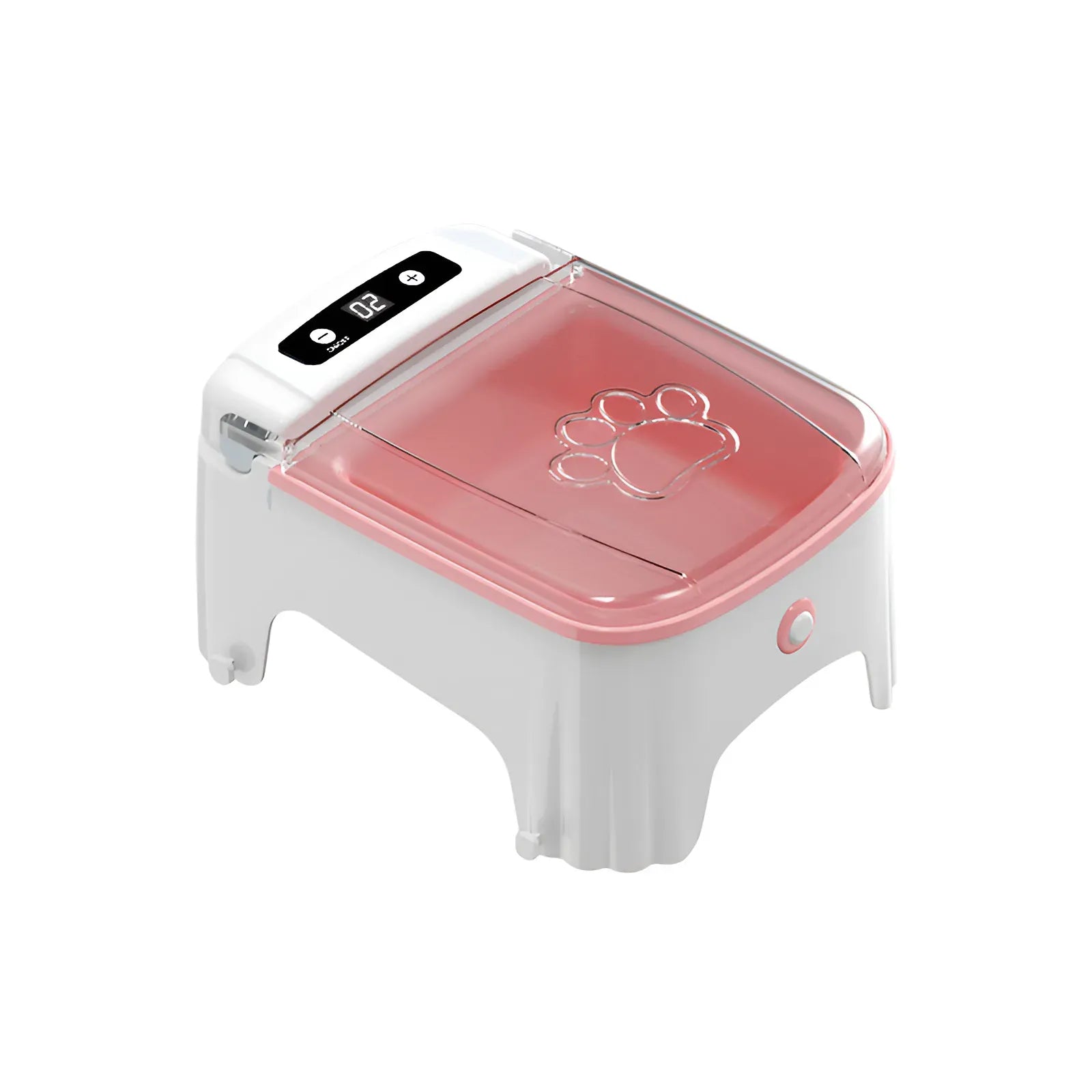 TechnuPet Smart Cat Feeder pink Smart Pet Feeder with Automatic Lid