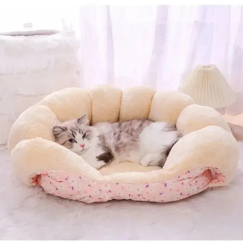 TechnuPet Cat Bed Thick Plush Cat Sleeping Bag