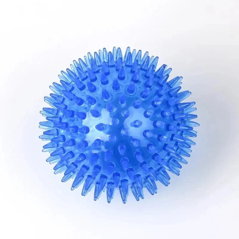 TechnuPet Dog Toys Blue / M-9CM TPR Squeaky Spiky Ball