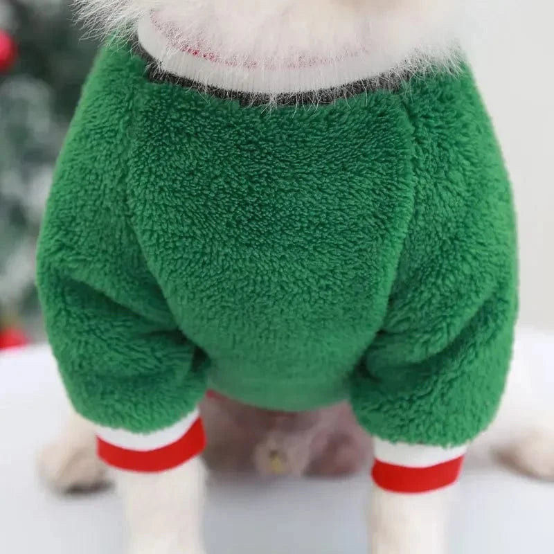 TechnuPet Dog Christmas Outfit Warm Christmas Hoodie for Dogs