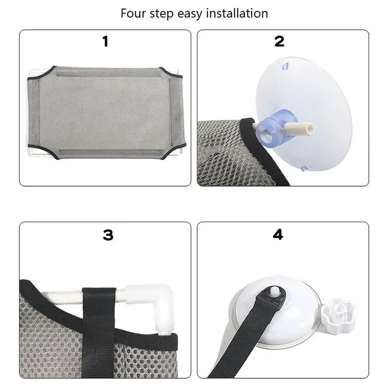 TechnuPet Cat Hammock Window Cat Hammock Suction Mount