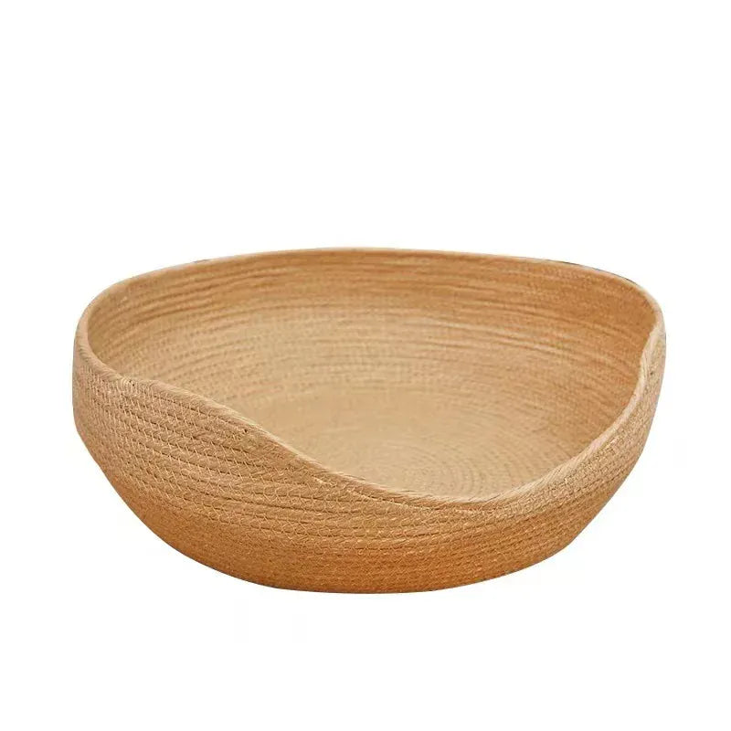 TechnuPet Cat Bed Bed / 38x38cm Woven Bamboo Pet Bed