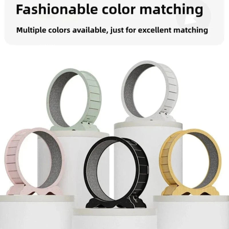 TechnuPet Smart Cat Toys XL Wooden Cat Treadmill Exercise Roller